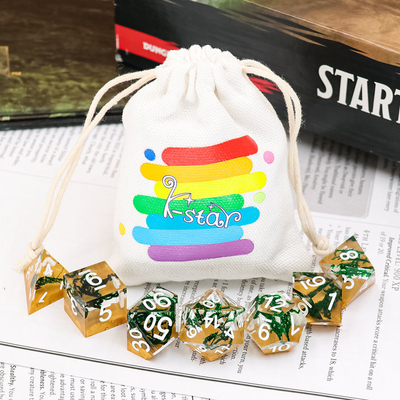 Artesanía polihédrica del RPG de la resina del sistema único de los dados para el juego tablero