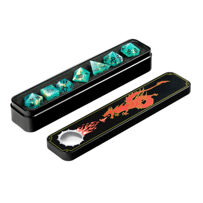 Artesanía polihédrica del RPG de la resina del sistema único de los dados para el juego tablero