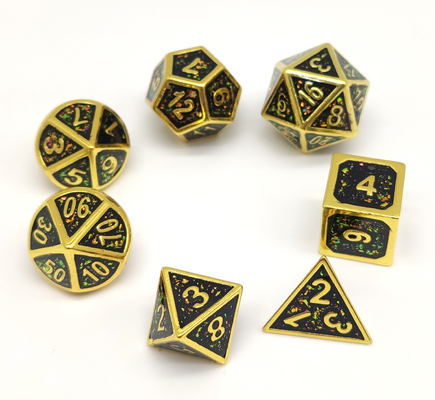 Metal polihédrico hecho a mano multiusos del RPG de GST del sistema práctico de los dados