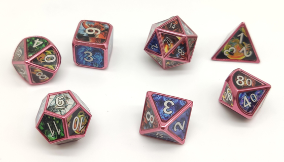 El RPG de lujo no tóxico del metal corta el artículo de colada de la mano en cuadritos de 7 juegos de piezas