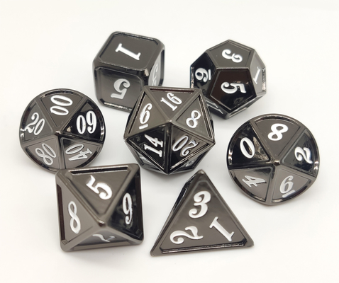 El RPG antiusura inodoro de los dados del metal, mano pulió el sistema pesado de los dados