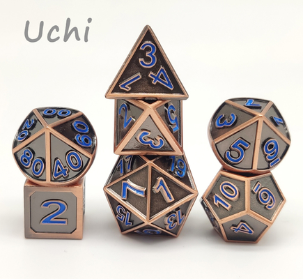 El artículo hecho a mano Mini Polyhedral Dice, aseado filo el sistema micro de los dados