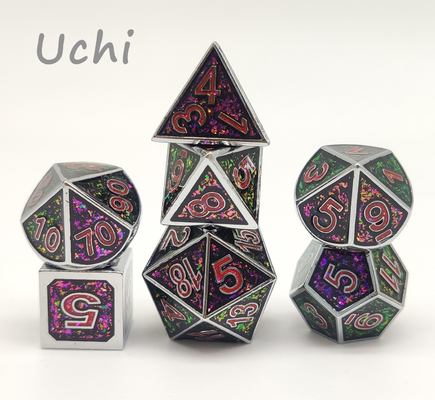 Mini peso ligero de pulido manual de los dados D6 D8 D10 del RPG para la colección