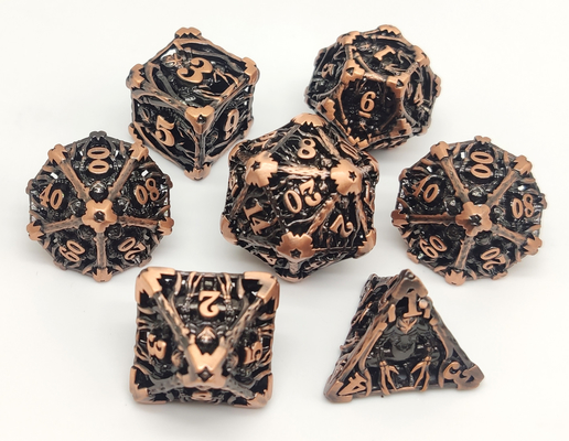 Mini dados robustos no tóxicos de DND, pequeños dados polihédricos portátiles
