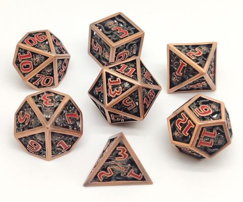 Dados polihédricos de la resina antiusura hecha a mano portátiles para Shadowrun