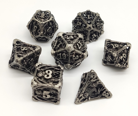 Peso ligero polihédrico de los dados del metal a granel pintado a mano multiusos
