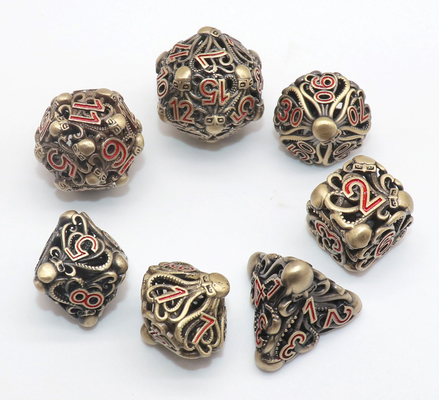 Dados micro hechos a mano durables de DND, dados de Mini Polyhedral Tiny D20