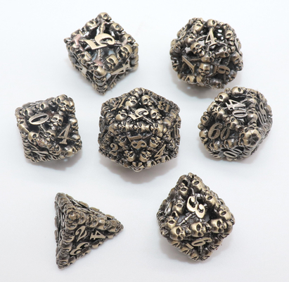 Tamaño 16-21m m de Mini Polyhedral Dice Hand Polished del metal ISO9001