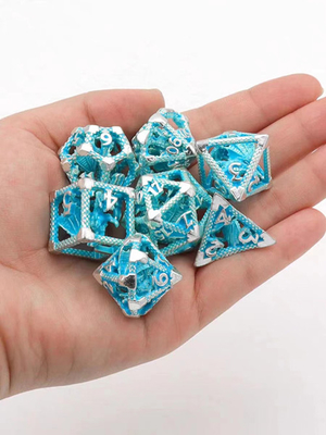 Mini Entertainment Blue Luminous Dice vendedor caliente LED polihédrico