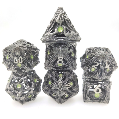 Dados de resina de borde resistente al desgaste portátil para Shadow Run Dungeons and Dragons RPG