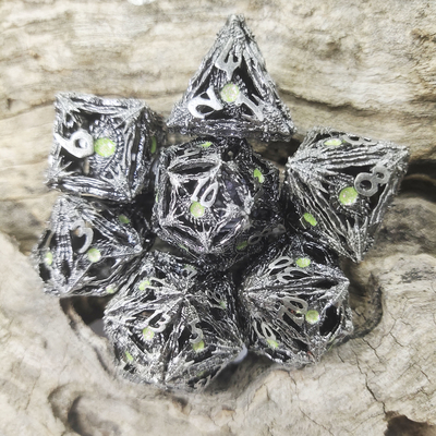 Dados de resina de borde resistente al desgaste portátil para Shadow Run Dungeons and Dragons RPG