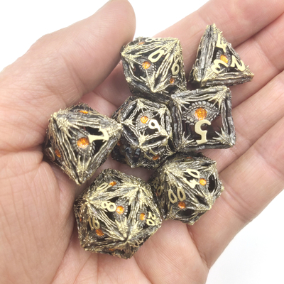 Dados RPG de precisión resistentes al desgaste, dados de resina afilada, dados poliédricos prácticos