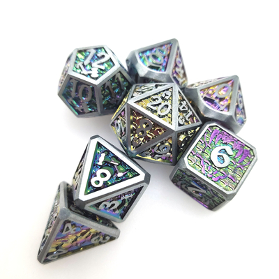 Juego de mesa GST Dados de metal multiusos poliédricos Durable DND