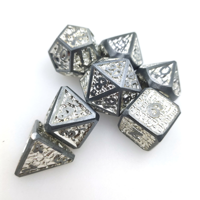 Aseado filo dados polihédricos fija los dados de la resina del juego de mesa para los regalos