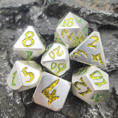 Los dados SetISO9001 del RPG pintaron RPG DiceOdorless Mini Polyhedral Dice Set