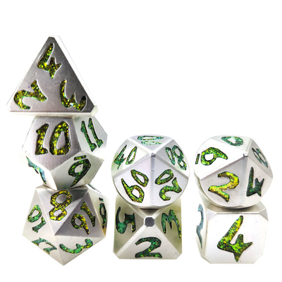Los dados SetISO9001 del RPG pintaron RPG DiceOdorless Mini Polyhedral Dice Set