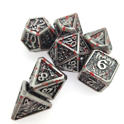 Juego de mesa Metal RPG Dados Limpios Bordes afilados Liqui Juegos de rol Juegos de dados