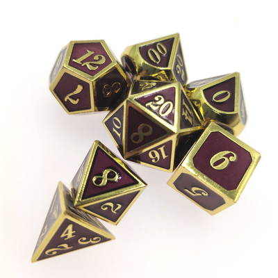 Filo dados exquisitos del RPG que los dados determinados del juego del multicolor fijan desgaste polihédrico