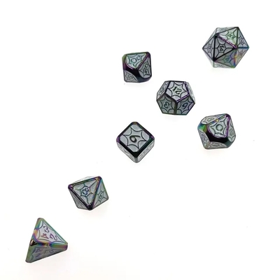 OEM juego de dados de metal no tóxico a granel RP mano poliedro para el mundo salvaje