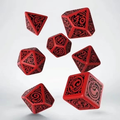 Moderno juego de rol juego de dados 20 mm Negro fondo color patrón