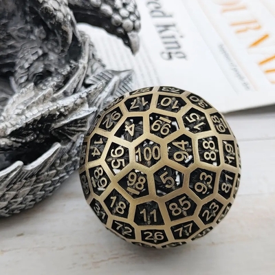 Hollow 100 Metal Dice Coc Running Grupo Juego de mesa Dnd Gigante Grande