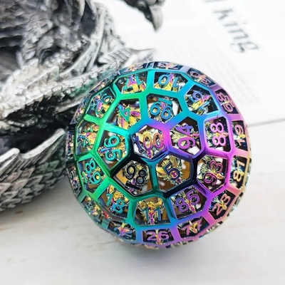 Hollow 100 Metal Dice Coc Running Grupo Juego de mesa Dnd Gigante Grande