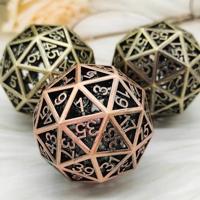 60D Macrobine Zinc Alloy Metal Dice Set Juego de escritorio Único DND