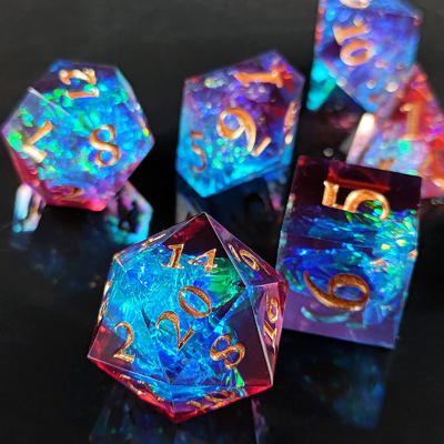 DND#RPG Rojo y azul textura lisa
