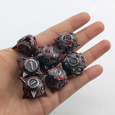 Bloodstarial Meteor Metal Dice Set D8 RPG Dragón y mazmorra