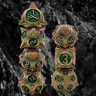 TRPG 16 mm Polyfront DND Diza de metal de varios colores Martillo de meteoro personalizado