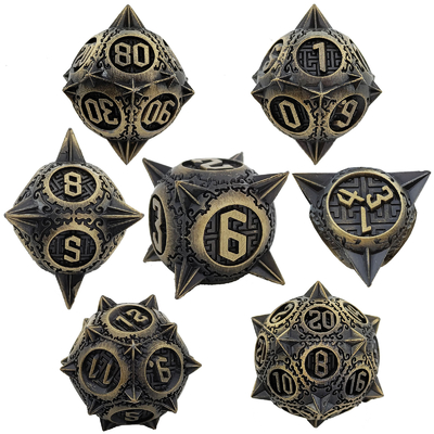Retro Copper Meteor Martillo Diza de metal Dragón y mazmorra DND RPG D20