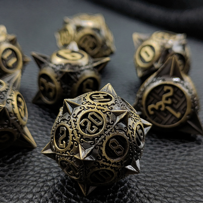 Retro Copper Meteor Martillo Diza de metal Dragón y mazmorra DND RPG D20