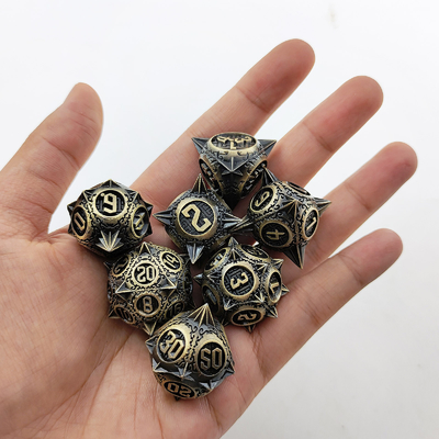 Retro Copper Meteor Martillo Diza de metal Dragón y mazmorra DND RPG D20