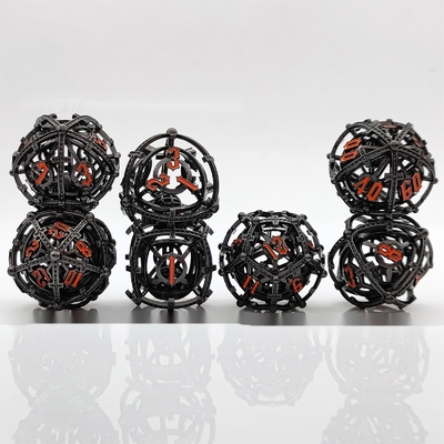 Sonido Perla RPG Metal hueco juego de dados DND Cisu 16 mm suave
