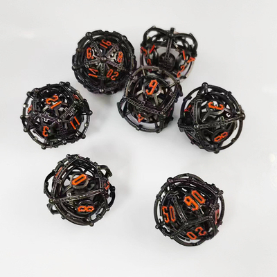 Sonido Perla RPG Metal hueco juego de dados DND Cisu 16 mm suave