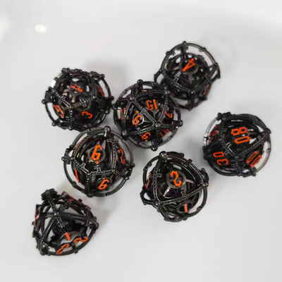 Sonido Perla RPG Metal hueco juego de dados DND Cisu 16 mm suave