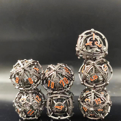 Sonido Perla RPG Metal hueco juego de dados DND Cisu 16 mm suave