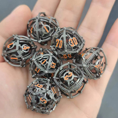Sonido Perla RPG Metal hueco juego de dados DND Cisu 16 mm suave