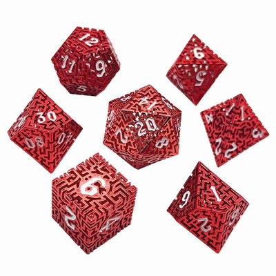 El laberinto hueco juego de dados de metal DND Krusu'S Call RPG multifacético