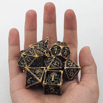 Pulpo Metal Hueco Con Muchas Caras Con juego de dados Budemen Dungeon And Dragon DND