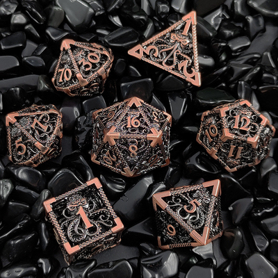 Pulpo Metal Hueco Con Muchas Caras Con juego de dados Budemen Dungeon And Dragon DND