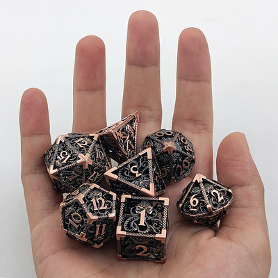 Pulpo Metal Hueco Con Muchas Caras Con juego de dados Budemen Dungeon And Dragon DND