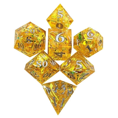 Bandas de color con múltiples facetas Puerta de dados de resina mazmorra y dragón DND#COC