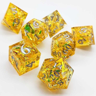 Bandas de color con múltiples facetas Puerta de dados de resina mazmorra y dragón DND#COC