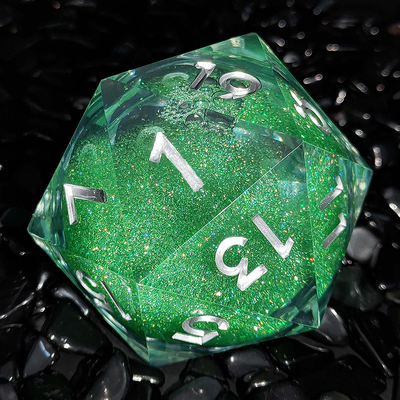 20D Single Resin Running Sand Dice Set Cruzu's Call RPG#DND#Coc El juego de dados de arena en 20D