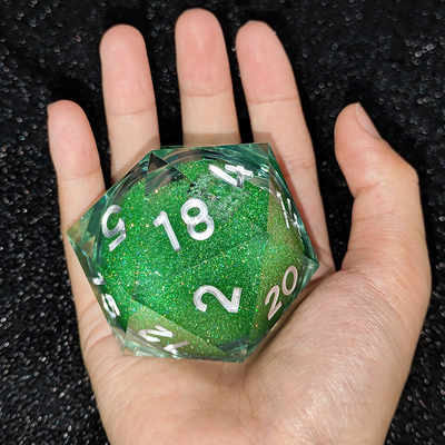 20D Single Resin Running Sand Dice Set Cruzu's Call RPG#DND#Coc El juego de dados de arena en 20D