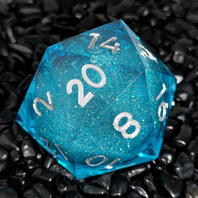 20D Single Resin Running Sand Dice Set Cruzu's Call RPG#DND#Coc El juego de dados de arena en 20D