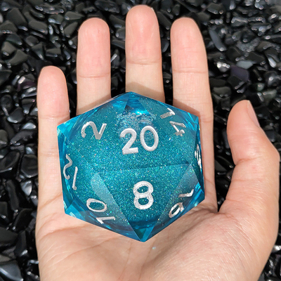 20D Single Resin Running Sand Dice Set Cruzu's Call RPG#DND#Coc El juego de dados de arena en 20D