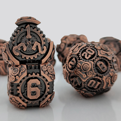 Metal Gear Dice Set DND Dungeons and Dragons TRPG Cuadro de dados poliédricos D6