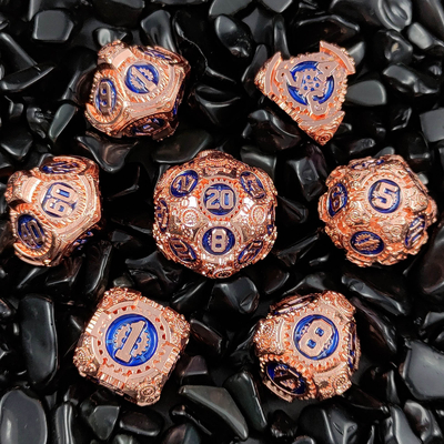 Metal Gear Dice Set DND Dungeons and Dragons TRPG Cuadro de dados poliédricos D6